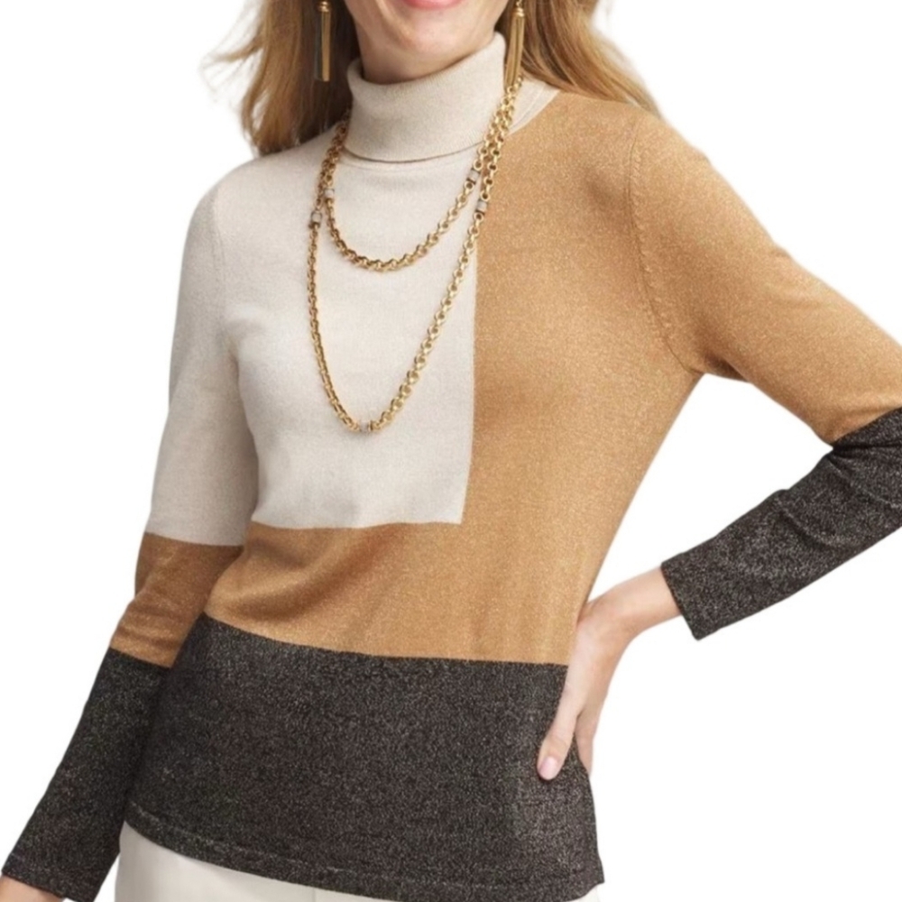 NWT Chico's Colorblock Sweater